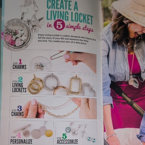 Origami Owl Large Silver Locket Necklace - Picture 4 of 4